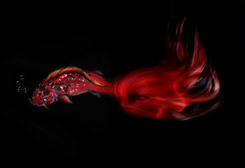 koi fish bodypainting bodyart